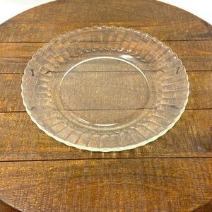 Fortecrisa Clear Ruffle Design Scallop 7” Salad Plates - Set Of 4